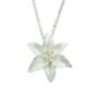 Lily White Flower Pendant Necklace, thumbnail 4 of 5