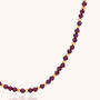 Jewel Bead Garnet Necklace In Sterling Silver, thumbnail 3 of 8