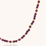 Jewel Bead Garnet Birthstone Necklace January, thumbnail 3 of 8