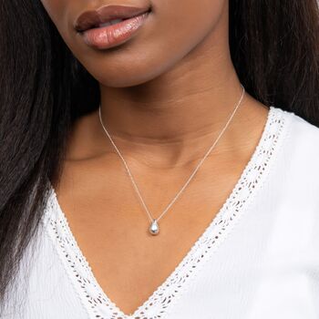 Personalised Solid Sterling Silver Teadrop Necklace, 5 of 11