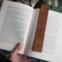 Personalisd Map Of English Lake District Leather Bookmark, thumbnail 2 of 4