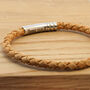 Mens Braided Cork With Personalised Stainless Steel Clasp, thumbnail 1 of 9