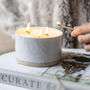 Ceramic Three Wick Scented Soy Candle, thumbnail 1 of 3