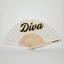 Handheld Diva Folding Fan, thumbnail 2 of 3