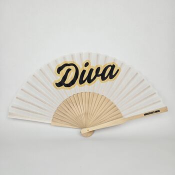 Handheld Diva Folding Fan, 2 of 3