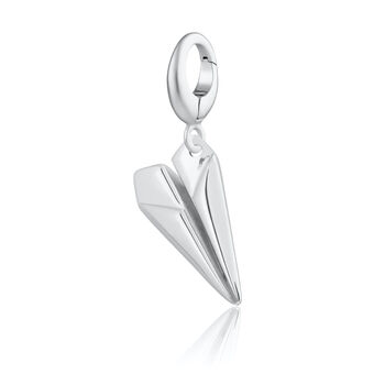 Sterling Silver Paper Plane Necklace, 4 of 7