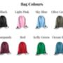 Personalised Initial And Name School Drawstring Rucksack, thumbnail 2 of 8