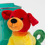 Gay Pride, Rainbow Soft Plush Toy Puppy Dog, thumbnail 3 of 3