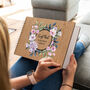 Personalised Wedding Guest Book Pink Purple Flowers, thumbnail 1 of 6