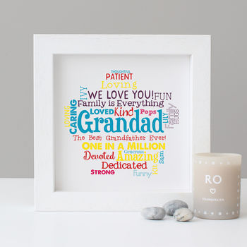 Personalised Grandad Grandpa Word Art Gift, 5 of 6