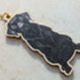 Black Labrador Dog Wooden Keyring With Optional Christmas Card, thumbnail 4 of 7