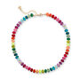 Multicoloured Mixed Jade Stone Natural Beaded Necklace, thumbnail 1 of 2