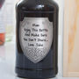 Personalised Port With Shield Design Pewter Label, thumbnail 2 of 6