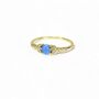 Opal Look Rings, Cz, Rose Or Gold Vermeil 925 Silver, thumbnail 2 of 10