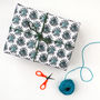 Black Dandelion Wrapping Paper, thumbnail 3 of 3
