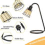 Bedside Rattan Table Lamp With Hollow Round Base, thumbnail 8 of 8