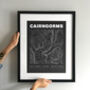 Cairngorms National Park Contours Art Print, thumbnail 3 of 6