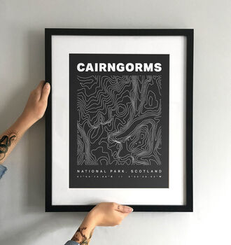 Cairngorms National Park Contours Art Print, 3 of 6