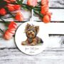 Personalised Yorkshire Terrier Hippie Decoration B, thumbnail 2 of 2