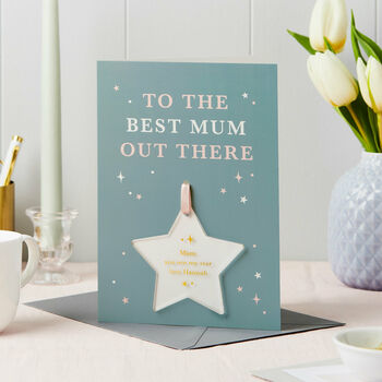 Best Mum Out There Foiled Keepsake Card, 2 of 4
