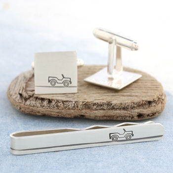 Personalised Car Cufflinks. Gift For Dad, 4 of 10