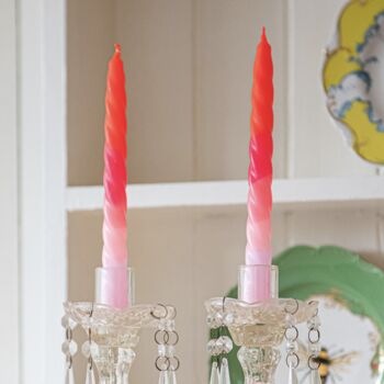 Twisted Handmade Ombre Candles, 6 of 8
