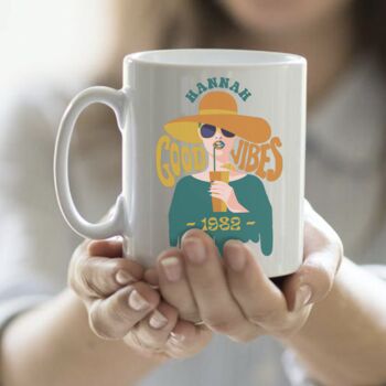 Personalised 70's Retro Mug, 2 of 6