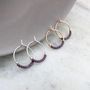 Petite Delica Hoops In Various Colours, thumbnail 8 of 12