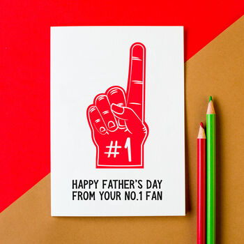 'No. One Fan' Sport Father's Day Card, 2 of 3