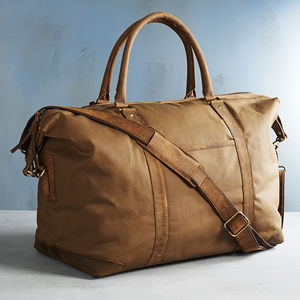 Leather Weekend and Holdall Bags for Men | notonthehighstreet.com