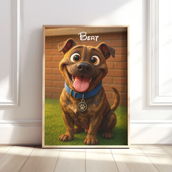 Personalised Cartoon Style Pet Portrait From Your Photo, 2 of 10