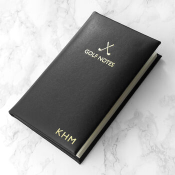 Personalised Leather Golf Notebook, 7 of 12