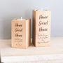 Personalised Home Sweet Home Wooden Candle Holder, thumbnail 4 of 5