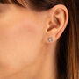 Emily And Ophelia Diamond Heart Earrings, thumbnail 1 of 4