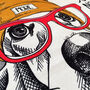 Basset Hound Cushion Cover With Dj Dog Cartoon, thumbnail 6 of 7