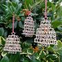 Stacked Name Christmas Tree Decoration, thumbnail 1 of 2