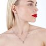 925 Sterling Silver Designer Shard Station Necklace, thumbnail 1 of 6