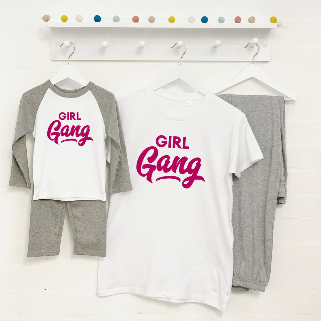 Girl Gang Mum And Daughter Matching Pj Set By Lovetree Design