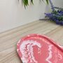 Pink Oval Trinket Tray Dish, thumbnail 4 of 5