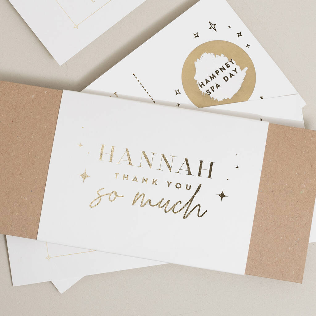 Thank You Card Gift Voucher By Twist Stationery