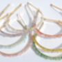 Crystal Gemstone Headband Hairband Choice Of Crystals, thumbnail 3 of 10