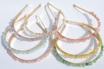 Crystal Gemstone Headband Hairband Choice Of Crystals, 3 of 10