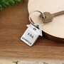 Housewarming Gift New Home House Shaped Keyring, thumbnail 3 of 8