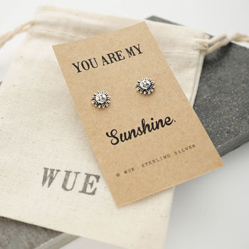 Silver Sun Earrings. You Are My Sunshine, 2 of 2