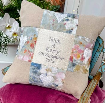 Natural Linen Commemorative Cushion, 2 of 12