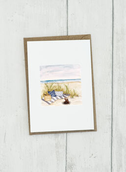 Personalised Beach Seascape Card, 5 of 5