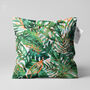 Tropical Leaves Cushion Cover Green And Orange, thumbnail 1 of 7