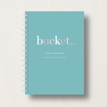Personalised 'Bucket' List Journal Or Notebook, 8 of 11