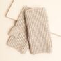 Mocha Knitted Hand Warmers, thumbnail 3 of 3