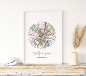 Our Special Place Personalised Handmade Map Print, 8 of 11